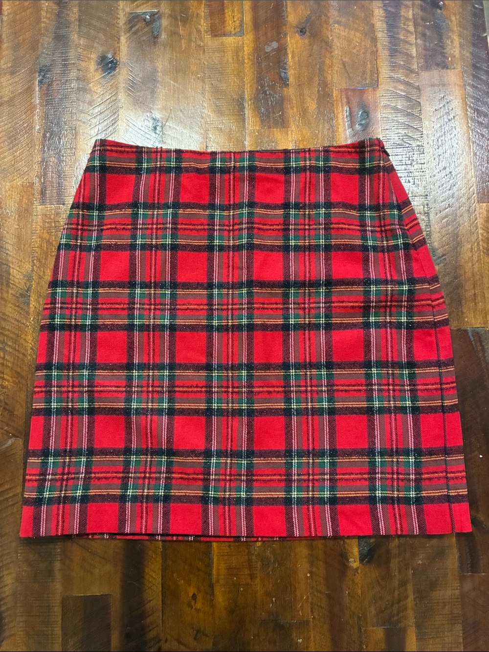 Talbots tartan plaid wool blend skirt 10P